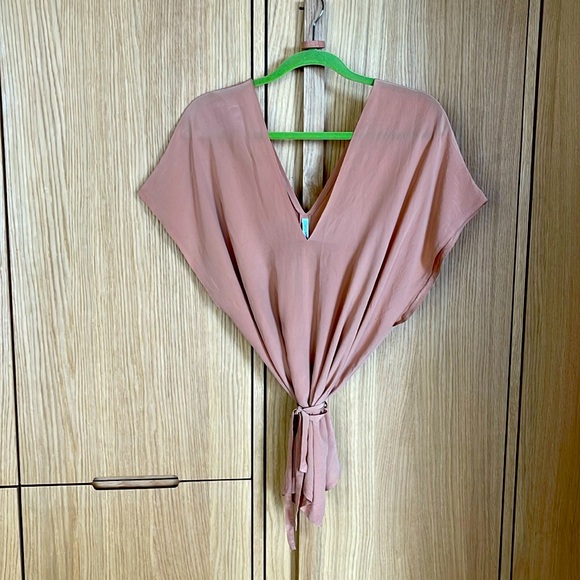 Monique Vanheist Silk Wrap Top - Picture 1 of 2